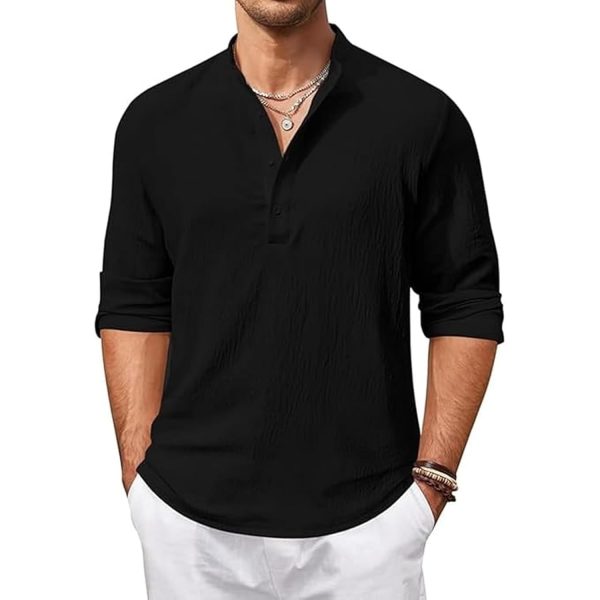 Bellstone Men's Solid Regular Fit Kurta