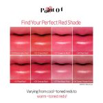 ETUDE Dear Darling Water Gel Tint for Lips, Eyes & Cheeks| Moisturising Lip Gloss| Non-sticky, Long Lasting, Waterproof, Smudgeproof|Korean Lip Tint| RD201-Tangerine Red- 5g - Image 4