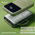 Lifelong ZenCharge 20000 mAh 22.5 W Compact Pocket Size Power Bank with 6 Input/Output Ports (Olive, Lithium Polymer, Fast Charging, Quick Charge 3.0 for Mobile, Earbuds,Speaker, Tablet) - Image 4