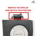 FUSION STAR Spin Lid Dryer Door Wind Jet Dry Compatible with LG Semi Automatic Washing Machine Colour Grey (Pack of 1 Pcs) (FS-115) - Image 3