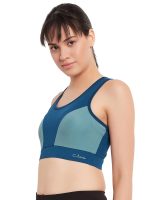 Clovia Women's Polyester Medium Impact Padded Racerback Sports Bra - Image 2