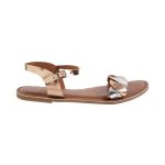 Mochi Women's Gold Faux Leather Fashion Sandals - Image 2