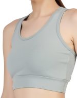 BLUEFICUS Premium Seamless Non-Padded Slip On Sports Bra Low Impact Workout Bras Activewear Sports Bra - Image 3