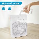 Portable Air Conditioner - Mini Evaporative Air Cooler Desk Air Conditioner Fan with 3 Wind Speeds, 3 Spray Modes, 1/2/3 H Timer and 7 Color Light, Air Cooling Fan - Image 5