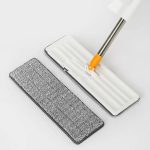 Raggle Flat Microfiber Magic Mop for Floor Cleaning,Home Hands Free Squeeze Mop for Floor, Stainless-Steel Handle and Microfiber Refill - Image 3
