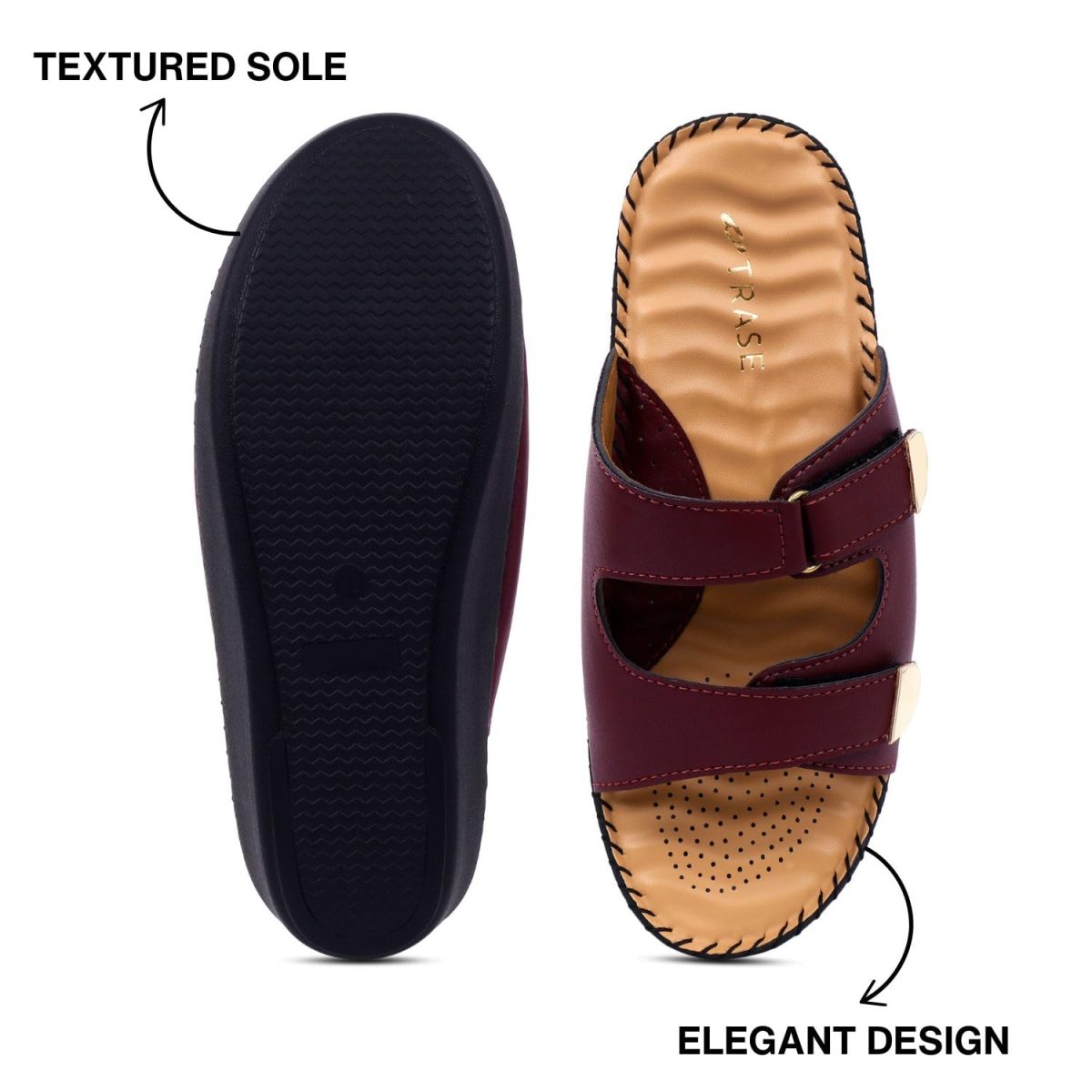 TRASE Charm Step-I Orthopedic Diabetic Soft Comfort Doctor Ortho Slippers for Women - Image 4