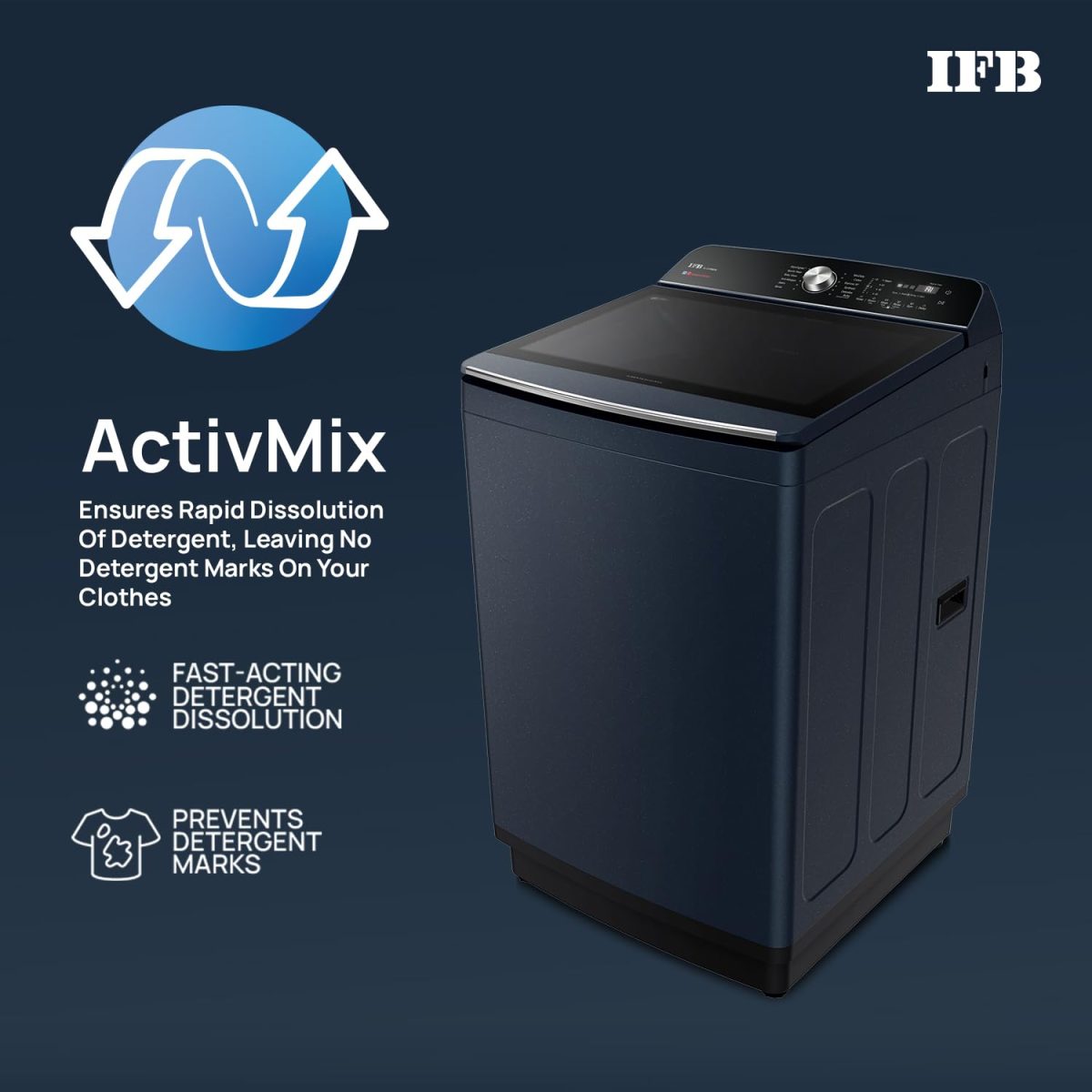 IFB 11 Kg 5 Star with DeepClean® Technology, AI Powered, Fully Automatic Top Load Washing Machine (2025 Model, TL111RB2SN, PowerSteam®, Inbuilt Heater, 5D Wash, Aqua Energie, Royal Blue) - Image 9