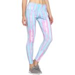 Urban Komfort Women's Slim Fit Poly Cotton Printed Seamless Track Pants for Yoga, Gym, Workout, Dance, Running | Tie & Die Print - Image 3