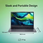 Acer Aspire 15 Intel Core 5-120U Processor Laptop (Win11 Home/16GB RAM/512GB SSD/Intel Graphics/MSO) A15-51M with 15.6" Full HD IPS Display, Fingerprint Reader, Backlit Keyboard, Steel Grey, 1.77KG - Image 6