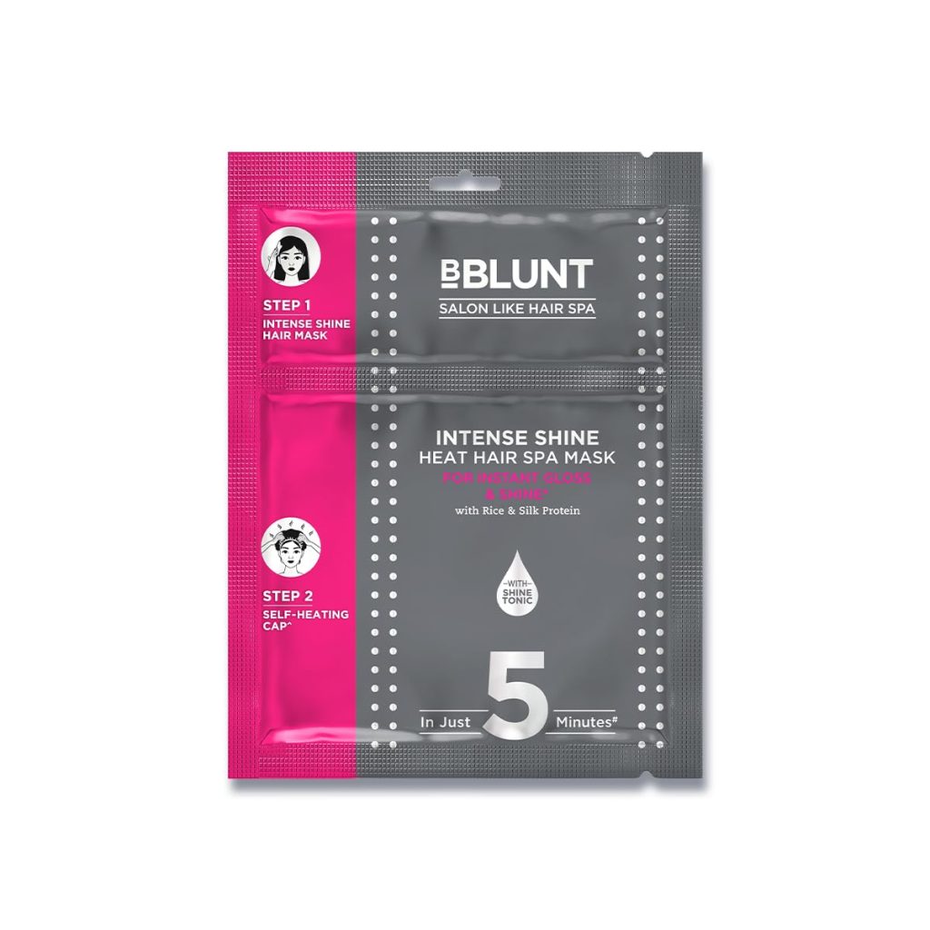 BBLUNT All Hair Unscented Intense Shine Heat Hair Spa Mask With Rice & Silk Protein For Salon-Like Hair Spa At Home - 70 G, 250 gram (Pack of 1)
