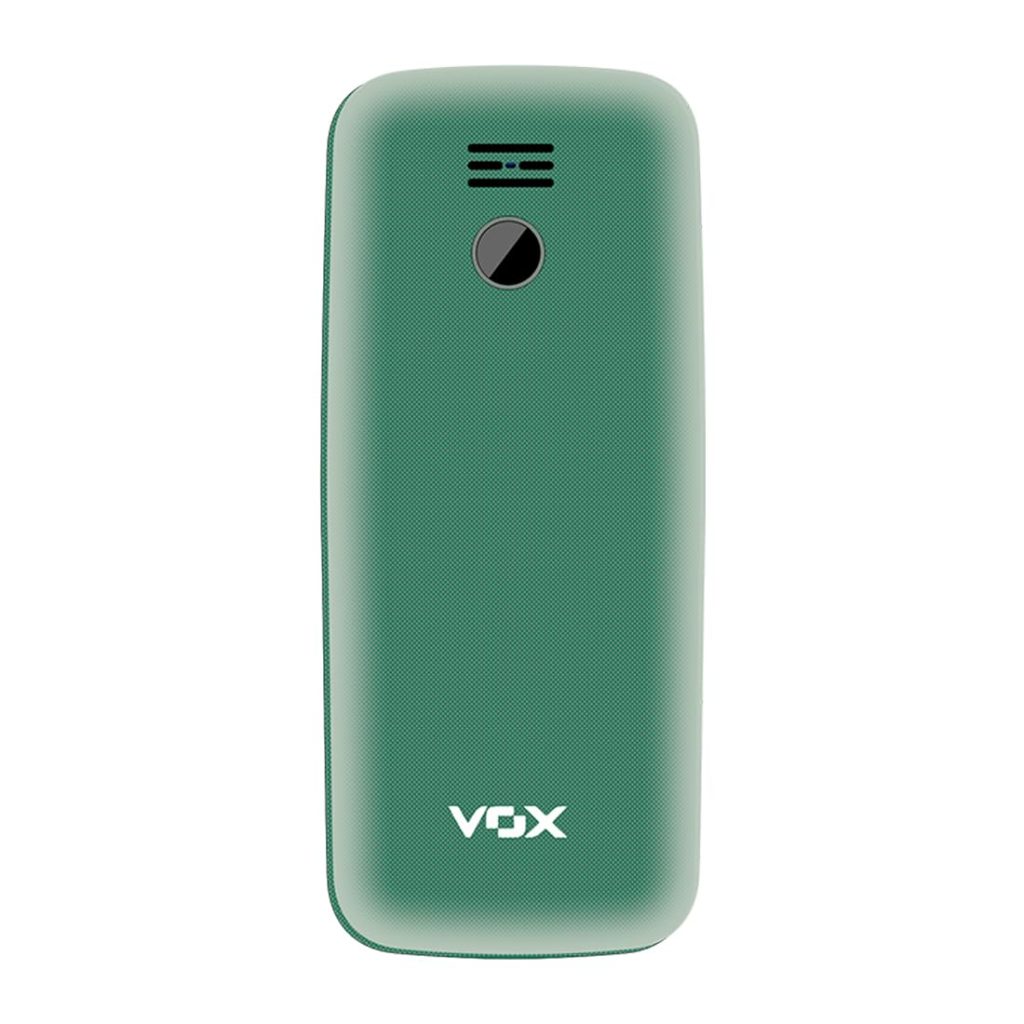 Vox V19 Keypad Mobile Phone - 1.8" Display, FM Radio, MP3 Player, 1000mAh Battery, King Talker & Contact Icon - Stylish Forest Green
