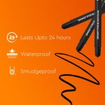 VLCC Smokey Eyes Black Matte Kajal - 0.35G (Pack Of 2) | Intense Black Color | Long Lasting Effect | Smudge-Proof And Water-Proof Application | With Blender To Sharpen For Dynamic Effect - Image 6