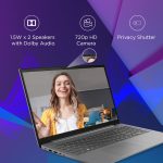 Lenovo IdeaPad Slim 3 Intel Core i3 12th Gen 15.6 inch (39.62cm) FHD Thin & Light Laptop (8GB/256GB SSD/Windows 11/Office 2021/1Yr ADP Free/Arctic Grey/1.63Kg), 82RK00XDIN - Image 4