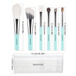 Majestique Makeup Brush Set Professional – 6-Piece Compact Make Up Brush Kit with Foldable Case | Includes Foundation Brush, Blush Brush, Eye & Lip Tools | Travel-Friendly Makeup Brushes Set - Image 5