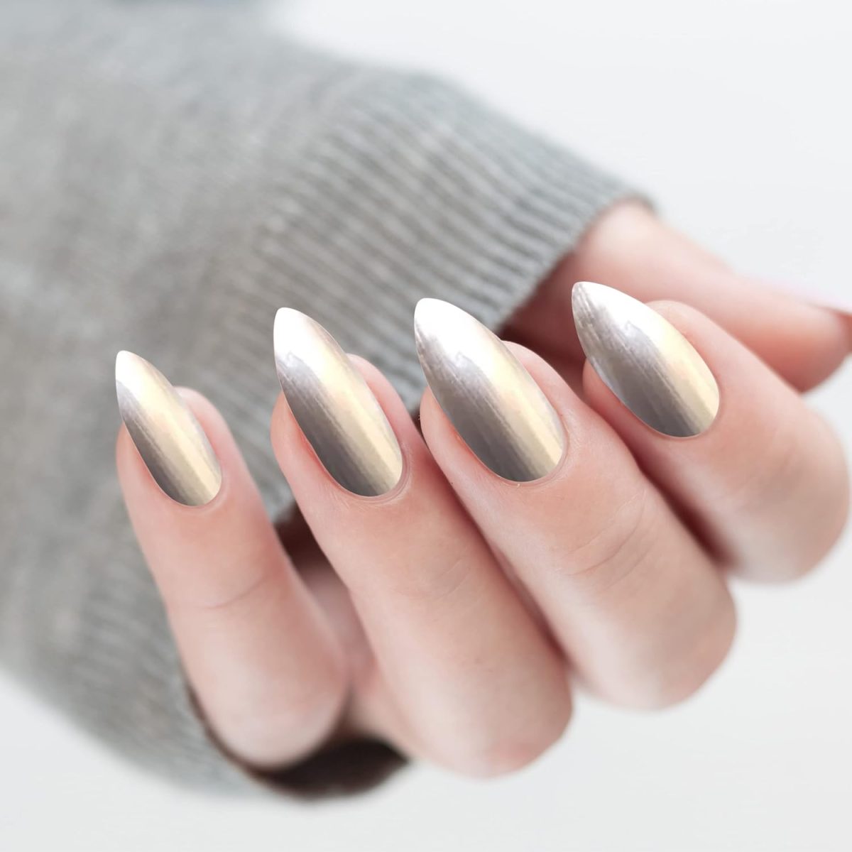 Posh HIGH GLOSS QUICK DRY Finish NAILPOLISH SILVER GOLDEN ROSEGOLD STEEL GREY, 9 ml - Image 9