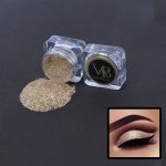Professional Set of 2 Glitter Eyeshadow Loose HD Holographic Glitter Eyeshadow Pigment Mettalic Glitter (Light Shade) (Champagne Gold & Diamond Starlit) - Image 2