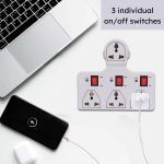 Digiway 4 Universal Socket 3 Switch Multi Plug Extension Board/Multiplug - Image 7