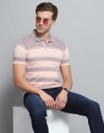 Monte Carlo Men's Regular Fit Polo T-Shirt | Half Sleeve | Striped Collared Tee | Casual Everyday Wear | Stylish & Comfortable T-Shirt for Men - Image 6
