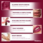 Velixy peptide lip tint – sheer color & hydrating finish | lip gloss for women & girls, 12hr wear multi-use like lip balm – 3 fl oz / 10ml (Raspberyy Pack of 1) - Image 3