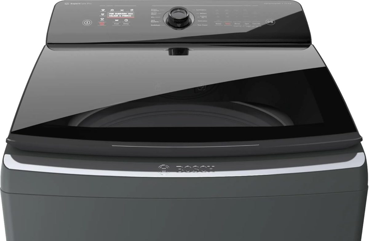 Bosch 10 kg 5 Star Fully Automatic Top Load Washing Machine (WOI105B0IN, Grey) - Image 2