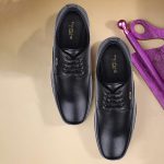 Liberty Fortune HOL-131E Men’s Formal Derby Shoes - Black, Brown - Synthetic Leather Lace-Up with Cushioned Footbed - Stylish Office Footwear - Comfortable and Lightweight - Image 6