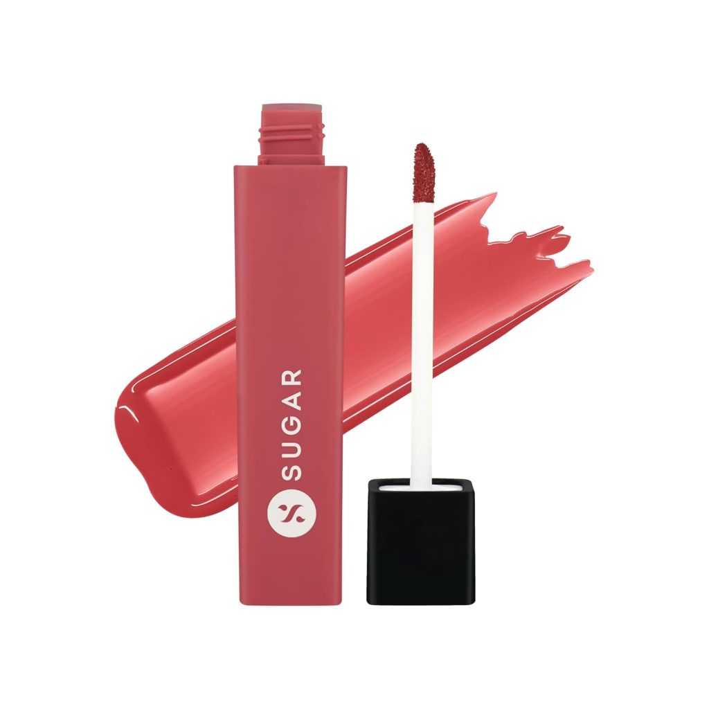 SUGAR Cosmetics Drop A Tint Lip Oil | Glossy & Tinted | Longlasting | Transferproof & Smudgeproof | (02 Retro Rosewood, 4ml)