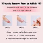 BWOGUE Nail Glue Remover for Press on Nails, 50ml Acetone-free Removal for Quick Dry Strong Glue & Nail Polish Remover, Gentle Off for Fake Nail Tips, Can't Remove Gel Polish, Press on Nails Remover - Image 4