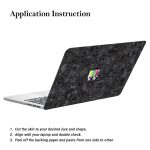 ISEE 360® Black n White Laptop Skin Vinyl Stickers for All Laptop Multicolour Size L X H 16 X 11 Inch - Image 6