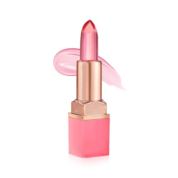TEEN TEEN Crystal Lipstick Tint Gel & Jelly Formulation | Long-Lasting, Lightweight,Glossy Finish | Hydrating, Tint Blush, Lip Tint | All-Day-Comfort, Pink, 3.5gm