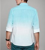 IndoPrimo Men's Cotton Shirt with Full Sleeves Spread Collar Classic Style Solid Pattern Regular Fit and Standard Length - Image 3