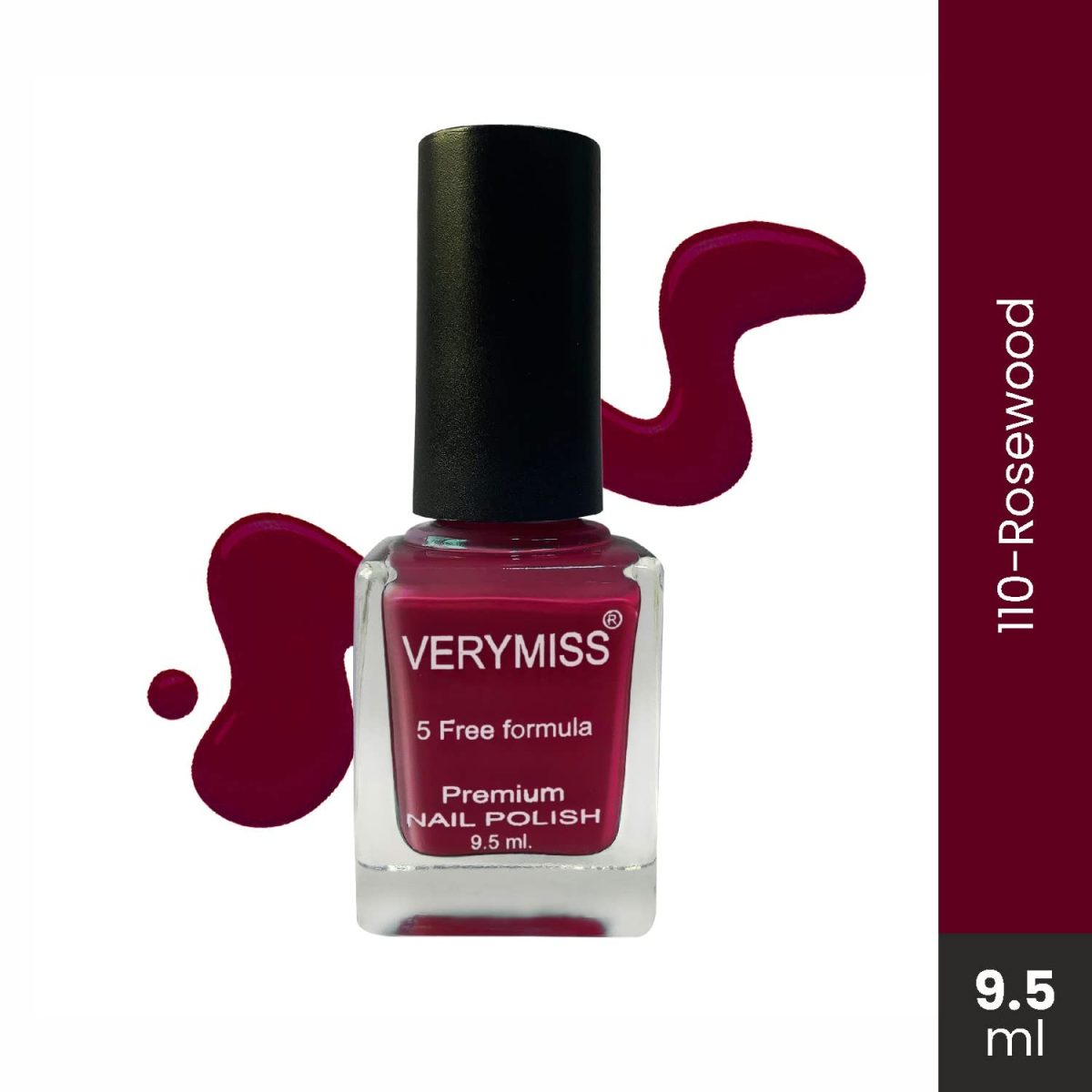 Verymiss Premium Nail Polish 9.5ml - Rosewood - Image 2
