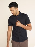 DAMENSCH Men's Solid Regular Fit Button Down Shirt - Image 4