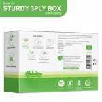 Perisafe Essential Car Tissues Pack of 5 (50 pulls 2 ply–250 pulls) | Fits in All Type of Car Cup Holder| Easily Accessible |Soft, Eco Friendly & Chemical Free |1 Canister of 50 pulls + 4 Refill - Image 7