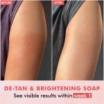 mCaffeine Brightening Tan Removal Soap - 1% Kojic Acid & Glutathione -Pack of 3x100g | Niacinamide, Glycolic Acid - Reduce Dark Spots | Tangy Guava Perfumed Bar | Moisturizing Bath Soap for Women, Men - Image 2