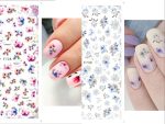 S.A.V.I 4 Sheets Self-Adhesive Floral Nail Stickers, Nail Decorations Fashion Accessories DIY Manicure - Image 2