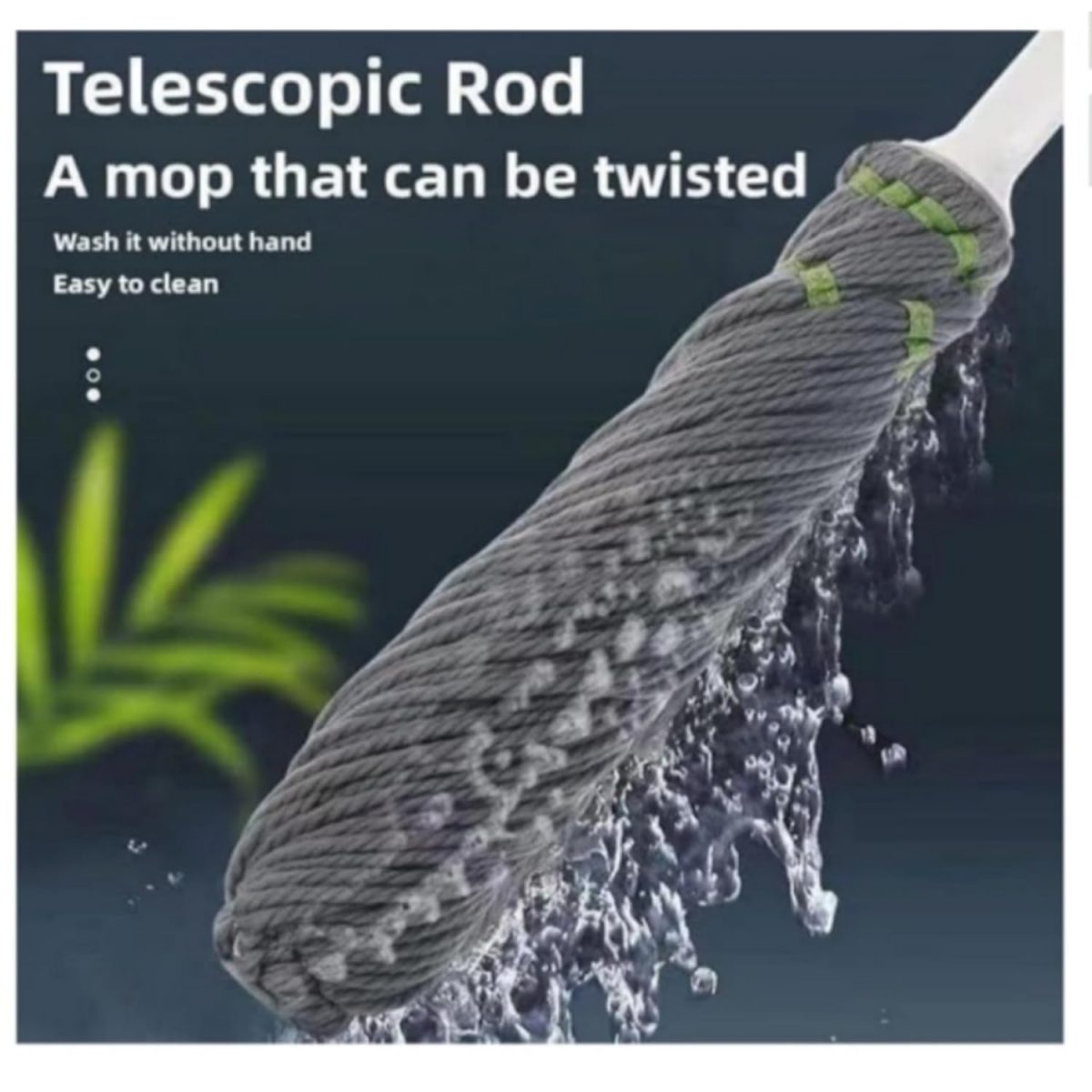 VARNI Fashion PURNASHAKTI Self Wringing Squeeze ||Twist Mop|| Microfiber|| Twisting Mop|| Extendable Stainless Steel Handle|| Reusable||Home|| Office|| Shop|| Self-Wringing Twist Mops - Image 9