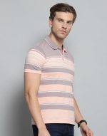 Monte Carlo Men's Regular Fit Polo T-Shirt | Half Sleeve | Striped Collared Tee | Casual Everyday Wear | Stylish & Comfortable T-Shirt for Men - Image 3
