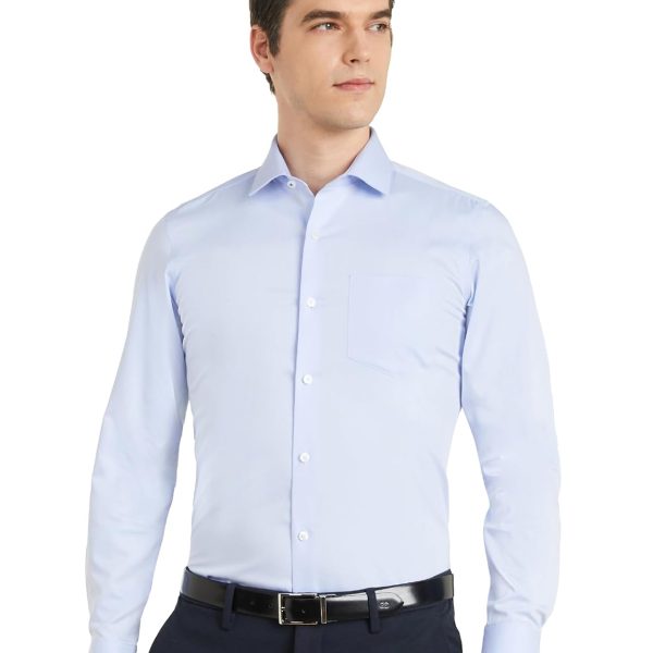 Symbol Premium Men's Cotton Non-Iron Formal Shirt (Regular Fit | Solid)