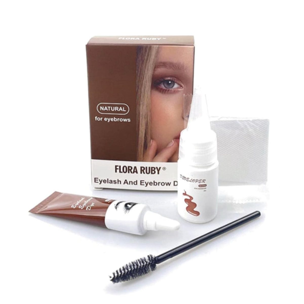 CALANDIS Eyelash Eyebrow Dye Tint Cream Kit Eyebrow Fuller Tinting Kit Light Brown - Image 5