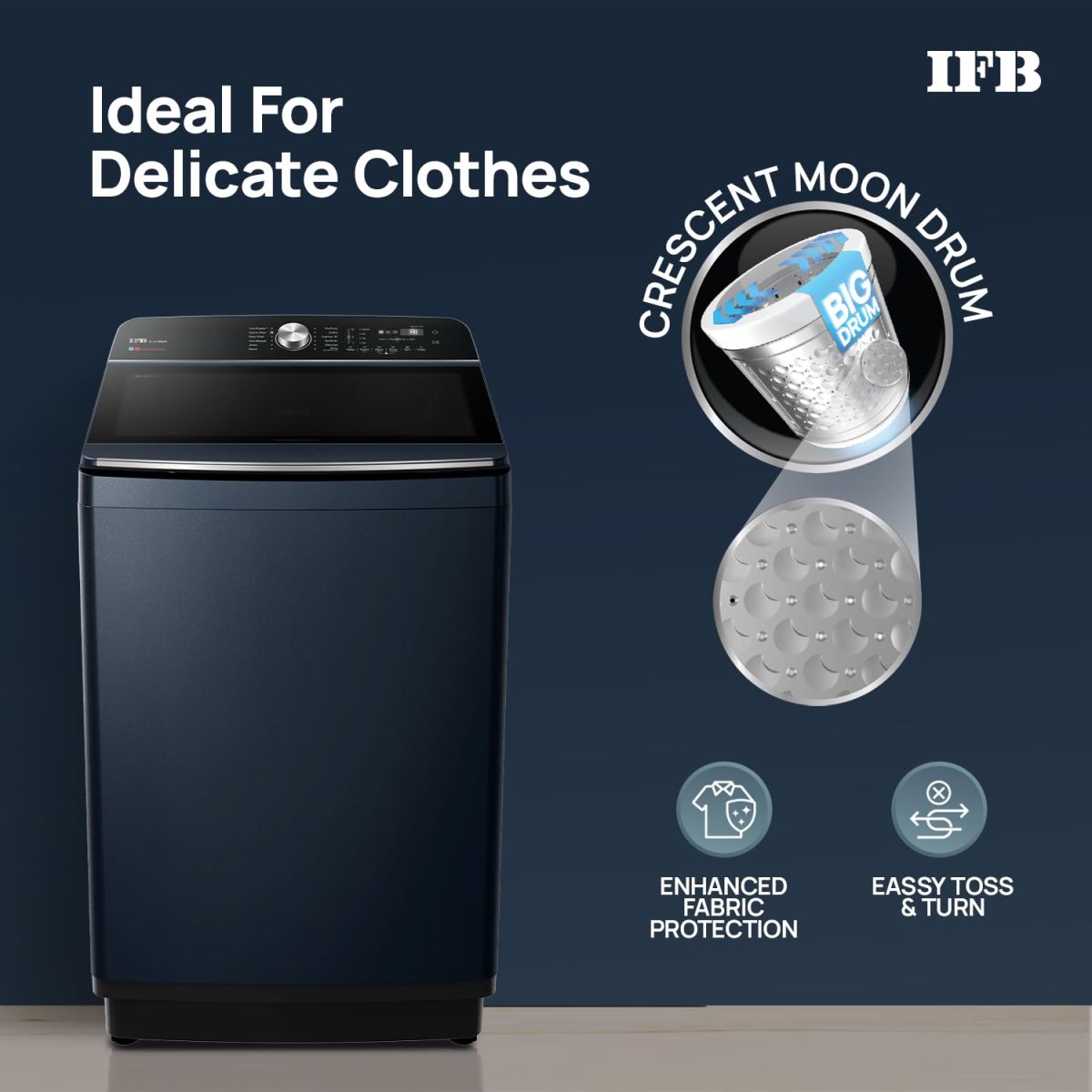 IFB 11 Kg 5 Star with DeepClean® Technology, AI Powered, Fully Automatic Top Load Washing Machine (2025 Model, TL111RB2SN, PowerSteam®, Inbuilt Heater, 5D Wash, Aqua Energie, Royal Blue) - Image 5