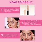 Praush Constant Glitter Liner 100% Matte Black, Infused with Argan Oil for Crack Free Look, Super Long Lasting & Quick Dry, Smudge Proof & Water Resistant - Image 3