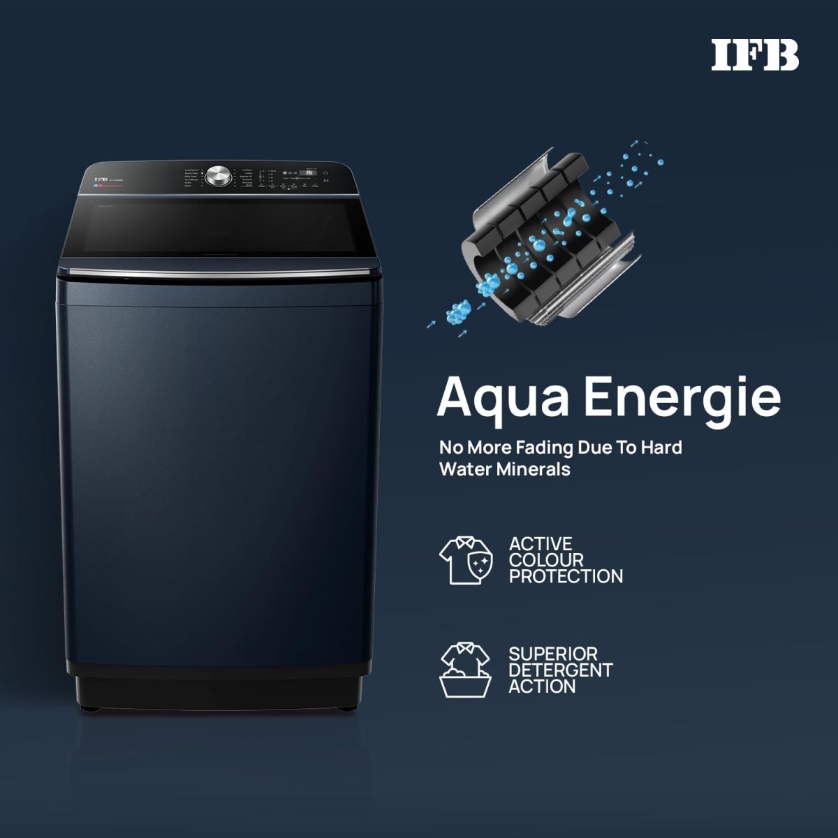 IFB 11 Kg 5 Star with DeepClean® Technology, AI Powered, Fully Automatic Top Load Washing Machine (2025 Model, TL111RB2SN, PowerSteam®, Inbuilt Heater, 5D Wash, Aqua Energie, Royal Blue) - Image 8