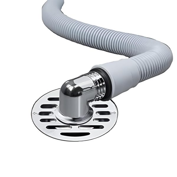 Rasdion Plastic Bathroom Floor Drain Connector Assembly Drainer For Washing Machine Outlet Pipe Connector (L-Model, Standard), 10 Cm X 10 Cm