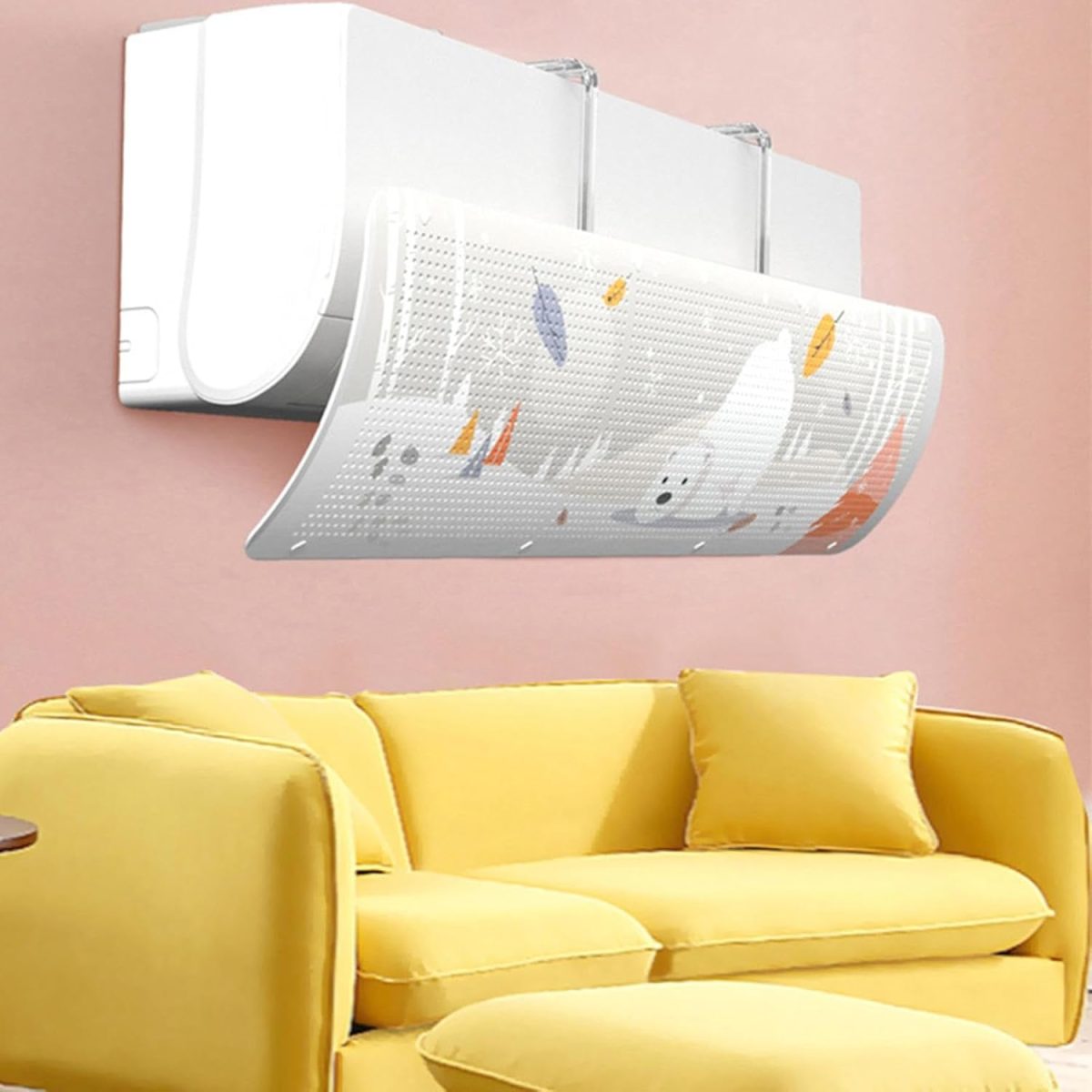 ALMEKAQUZ Air Conditioner Deflector,Adjustable Outlet Shield Air Wing Wall Mounted Deflector, air conditioning universal wind deflector cover,Suitable for Home, Office,Meeting Room - Image 8