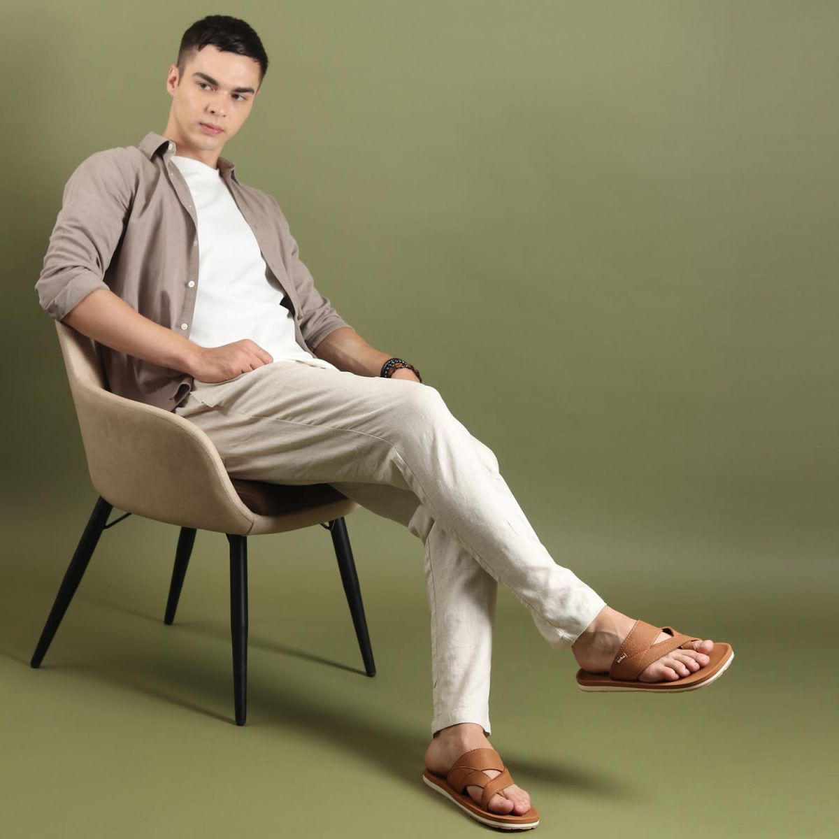YOHO Snugly Ethnic Orthopedic Slippers for Men | Diabetic Blood Circulation | Toe Ring Slip-On | Stylish Lightweight Flip Flops with Footpharma Footbed | Anti-Skid Chappals for Everyday - Image 7