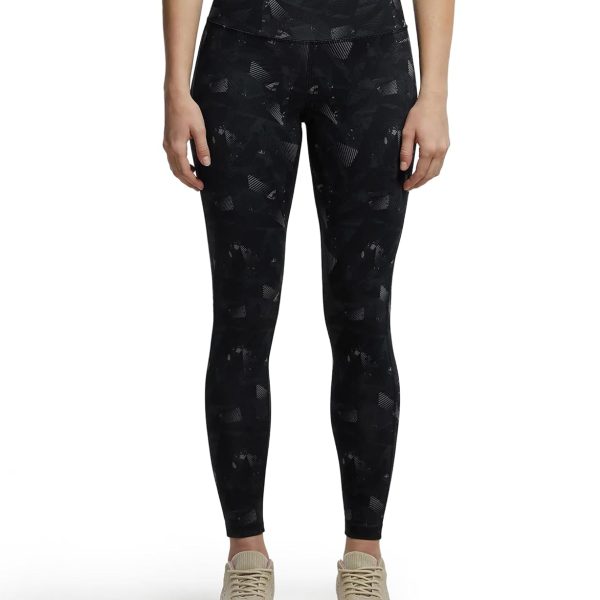 Jockey MW68 Women's Microfiber Elastane Active Wear Stretch Performance High Rise 7/8th Leggings with Back Waistband Pocket and Stay Dry Technology