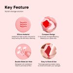 Gleva Makeup Sponge Holder, Powder Puff Holder Shatterproof Eco-Friendly Silicone Beauty Make Up Blender Case For Travel, Breathable Cosmetic Make Up Blender Puff (Random Round Holder) - Image 5