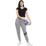 UZARUS Women's Cotton Slim Fit Joggers Track Pants with 2 Zippered Pockets - Image 3