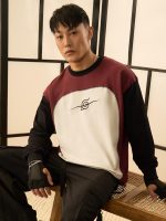 The Souled Store Naruto Shippuden: Men and Boys Round Neck Colour Block Cotton Oversized Full Sleeve T-Shirts - Image 3