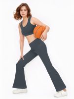 BLUEFICUS Premium Seamless Non-Padded Slip On Sports Bra Low Impact Workout Bras Activewear Sports Bra - Image 7